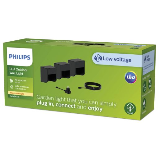 Philips LED 8720169269439 Grits GardenLink LED-es mennyezeti fényszóró LED 4.5 W Fekete