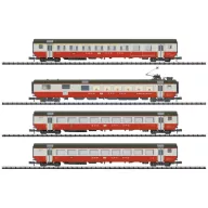   MiniTrix 18720 N 4 db Swiss Express személygépkocsiból álló készlet az SBB-től 1. készlet