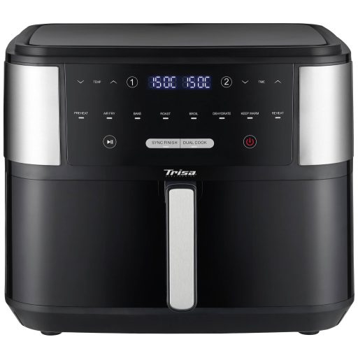 Trisa Crunchy Fry Pro Forrólevegős fritőz 10 l 2400 W Fekete