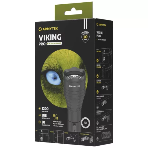 ArmyTek Viking Pro White LED Kézilámpa Akkuról üzemeltetett 2050 lm 136 g