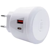   EcoSavers USB Timer Charger USB-s töltőkészülék 20 W 1x USB-A, 1x USB-C® Fehér Beltér
