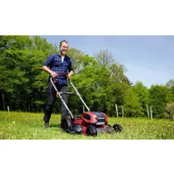   Einhell Professional GP-CM 36/52 S Li BL (4x5,2Ah) Akku Akkus fűnyíró 2. Iker töltő, 4 db akkuval 18 V Vágási szélesség (max.) 52 cm