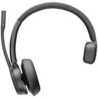   HP Inc. Voyager 4310 On Ear headset Bluetooth®, Vezetékes Mono Fekete Headset, Mono