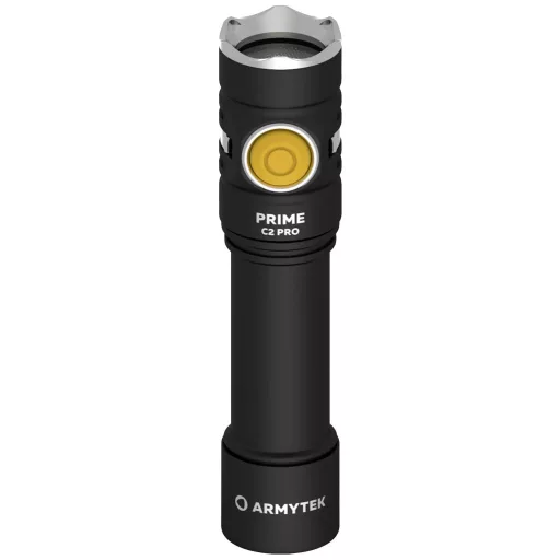 ArmyTek Prime C2 Pro Magnet USB Warm LED Kézilámpa Övcsíptetővel, Tokkal Akkuról üzemeltetett 2230 lm 118 g