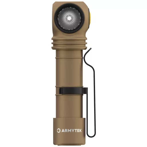 ArmyTek Wizard C2 Pro Sand White LED Kézilámpa Övcsíptetővel Akkuról üzemeltetett 2500 lm 115 g