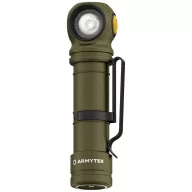   ArmyTek Wizard C2 Pro Max Olive White LED Kézilámpa Övcsíptetővel, Tokkal Akkuról üzemeltetett 4000 lm 149 g