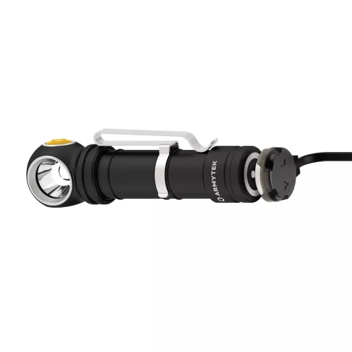 ArmyTek Wizard C2 Pro Max LR White LED Kézilámpa Övcsíptetővel, Tokkal Akkuról üzemeltetett 3870 lm 151 g