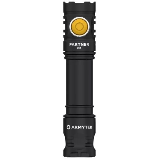 ArmyTek Partner C2 Magnet USB White LED Kézilámpa Övcsíptetővel, Tokkal Akkuról üzemeltetett 1100 lm 118 g
