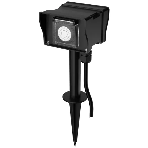 Ansmann 1260-0012 Időkapcsoló óra Analóg Napi program 3680 W IP44