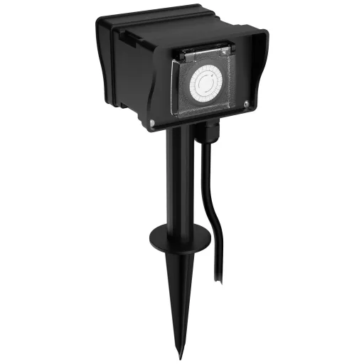 Ansmann 1260-0012 Időkapcsoló óra Analóg Napi program 3680 W IP44