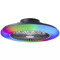   Brilliant G60020/06 Salerno LED-es mennyezeti lámpa ventilátorral LED modul 40 W Fekete