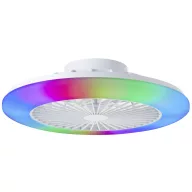   Brilliant G60020/05 Salerno LED-es mennyezeti lámpa ventilátorral LED modul 40 W Fehér