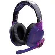   Lexip X TSUME Naruto Shippuden Headset 1 Over Ear headset Vezetékes, Bluetooth® Stereo Fekete/lila Headset, Hangerő szabályozás, Mikrofon némítás Gamer