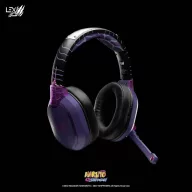   Lexip X TSUME Naruto Shippuden Headset 1 Over Ear headset Vezetékes, Bluetooth® Stereo Fekete/lila Headset, Hangerő szabályozás, Mikrofon némítás Gamer