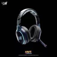   Lexip Naruto Shippuden Kakashi Kamui Over Ear headset Vezetékes, Bluetooth® Stereo Fekete/kék Headset, Hangerő szabályozás, Mikrofon némítás Gamer