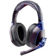   Lexip X TSUME Naruto Shippuden Headset 3 Over Ear headset Vezetékes, Bluetooth® Stereo Fekete, Lila, Kék Headset, Hangerő szabályozás, Mikrofon némítás Gamer