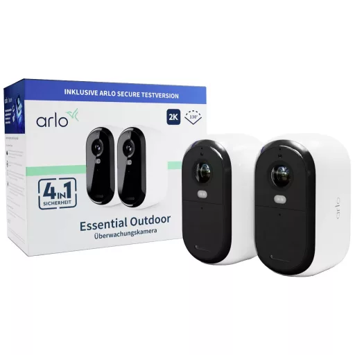 ARLO ESSENTIAL2 2K OUTDOOR CAMERA 2-PACK VMC3250-100EUS IP-Megfigyelő kamera készlet2 db kamerával2688 x 1520 pixel
