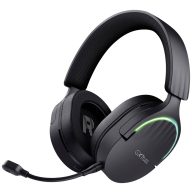   Trust GXT491 FAYZO Gamer Over Ear headset Bluetooth® Virtual Surround Fekete Surround hangzás, Mikrofon némítás, Hangerő szabályozás