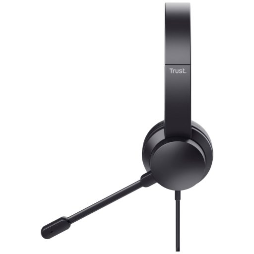 Trust HS-201 Számítógép Over Ear headset Vezetékes Stereo Fekete