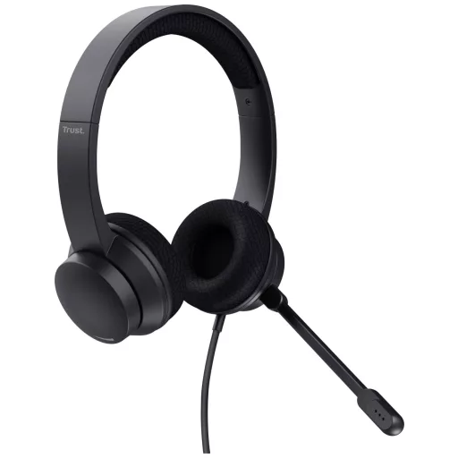 Trust HS-260 Over Ear headset Vezetékes Stereo Fekete Számítógép