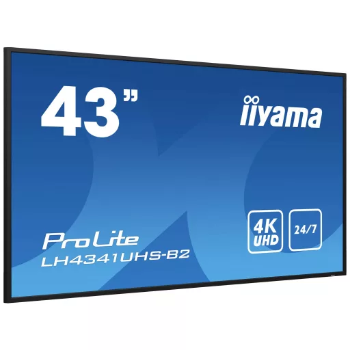 Iiyama ProLite LH4341UHS-B2 Digital Signage kijelző EEK: G (A - G) 108 cm 42.5 coll 3840 x 2160 Pixel 24/7