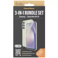   PanzerGlass 3-in-1 Ultra Wide Fit Bundle Glass + Case + Lens Tok + védőüveg készlet Samsung Galaxy A55 5G B0470+7358