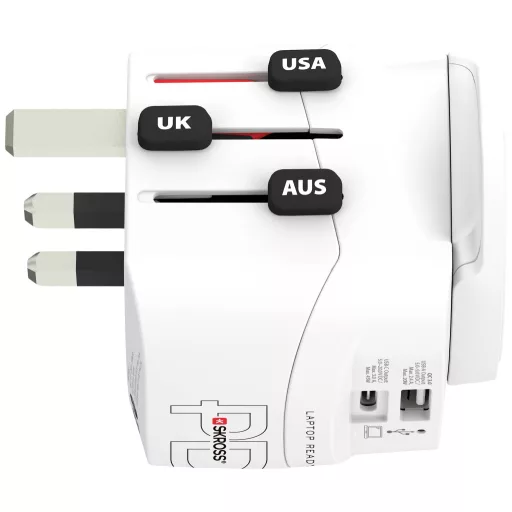 Skross 1.302474 Úti adapter Pro Light USB AC45PD World
