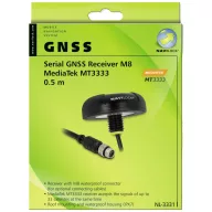 Navilock NL-3331 M8 GPS vevő Járműkövetés Fekete 1 db