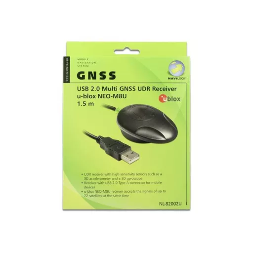 Navilock NL-82002U GPS vevő Fekete 1 db