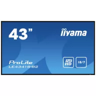   Iiyama ProLite LE4341S-B2 Digital Signage kijelző EEK: G (A - G) 108 cm 42.5 coll 1920 x 1080 Pixel 18/7