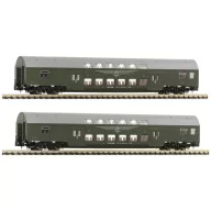 Fleischmann 6260042 N 2 db 2 db: emeletes autó, DR DBmue