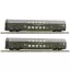 Fleischmann 6260042 N 2 db 2 db: emeletes autó, DR DBmue