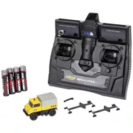   Carson Modellsport 500504146 MB Unimog U406 Zweiwegefahrzeug 1:87 RC modell teherautó Elektro Közúti modell Akkuval, töltőkészülékkel és adóakkukkal