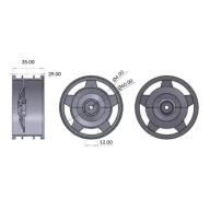 Absima 1:10 Buggy Komplett kerék Pin line Alumínium 2 db