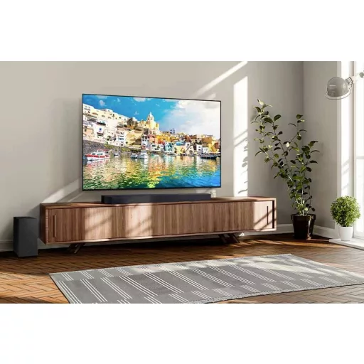 Samsung Q-Soundbar HW-Q710GD Surround rendszer Fekete Dolby Atmos®, Bluetooth, Nagyfelbontású hang, WLAN, Fali rögzítés, Beszédvezérlés
