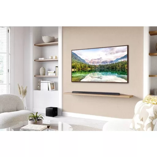 Samsung Ultra Slim Soundbar HW-S810GD Surround rendszer Fekete Bluetooth, Dolby Atmos®, WLAN, Fali rögzítés, Beszédvezérlés
