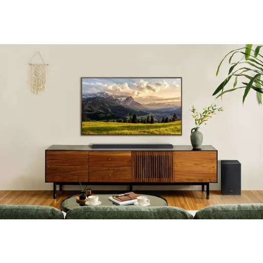Samsung Ultra Slim Soundbar HW-S711GD Surround rendszer Fekete Bluetooth, Dolby Atmos®, WLAN, Fali rögzítés, Beszédvezérlés