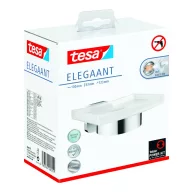   tesa ELEGAANT 40628-00000-00 Szappantartó Króm (fényes), Fehér (selymes)