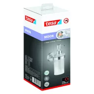   tesa MOON 40633-00000-00 Szappanadagoló 200 ml Króm (fényes), Fehér (selymes)