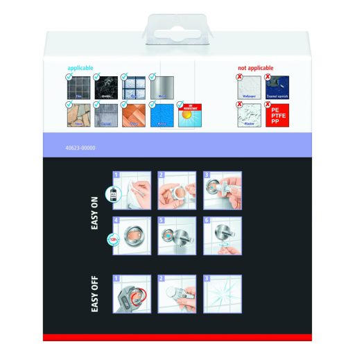 tesa MOON 40633-00000-00 Szappanadagoló 200 ml Króm (fényes), Fehér (selymes)