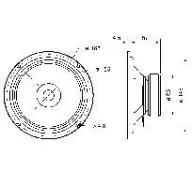   Visaton BG 17 - 8 Ohm 6.5 coll 16.51 cm Szélessávú hangszóró 40 W 8 Ω