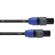   Speakon hangfalkábel [Speakon dugó - Speakon dugó] 2 x 2.5 mm² 10m fekete Cordial CPL1,5LP25