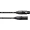 Cordial CPM 1 FM XLR Összekötőkábel [1x XLR alj - 1x XLR dugó] 1.00 m Fekete