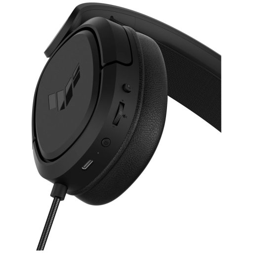 Asus TUF Gaming H1 Wireless Gamer Over Ear headset Rádiójel vezérlésű 7.1 Surround Fekete mikrofon zajelnyomás Mikrofon némítás, Hangerő szabályozás