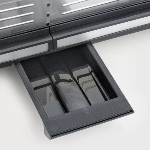 Severin PG 8564 Asztali grill Asztali Vezetékes, fokozatmentes hőmérséklet szabályozó Fekete/ezüst