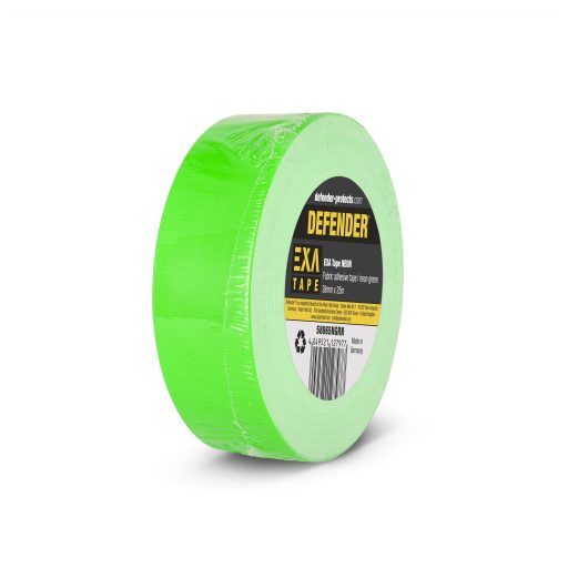 DEFENDER by Adam Hall Defender 58065NGRN Szövet ragasztószalag Neonzöld (H x Sz) 25 m x 38 mm 1 db