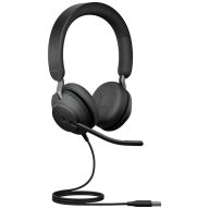   Jabra Jabra Evolve2 40 SE MS Stereo - Headset - On-Ear On Ear headset Vezetékes Stereo Fekete Számítógép