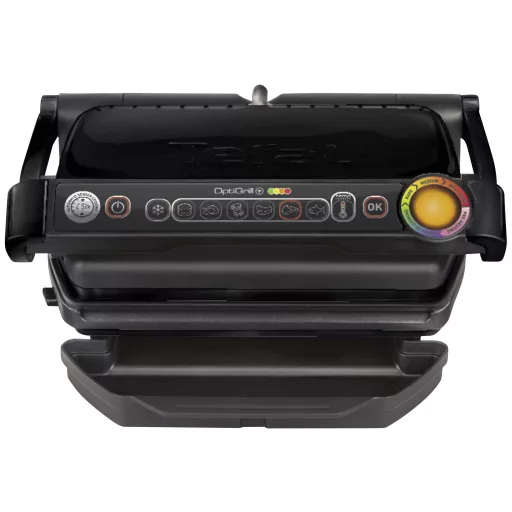 Tefal GC7128 OptiGrill+ Schwarz Kontakt grill Elektromos, Asztali Grillező funkció, Tapadásmentes bevonat, Visszajelző lámpa Fekete
