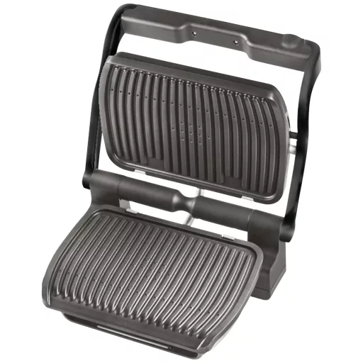 Tefal GC7128 OptiGrill+ Schwarz Kontakt grill Elektromos, Asztali Grillező funkció, Tapadásmentes bevonat, Visszajelző lámpa Fekete