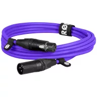 Rode XLR3M-PU XLR Összekötőkábel 3 m Lila